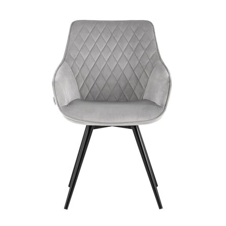 вращающийся Сеул велюр светло-серый