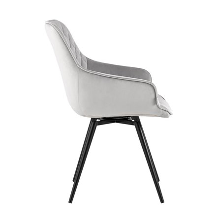 вращающийся Сеул велюр светло-серый