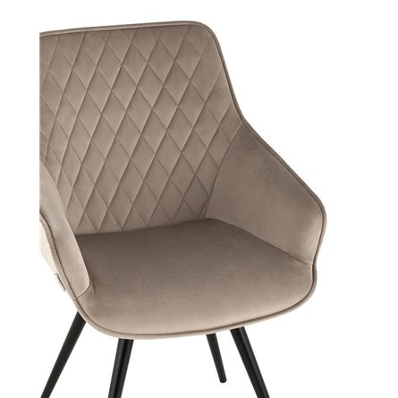 вращающийся Сеул велюр серо-бежевый