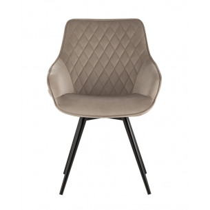 вращающийся Сеул велюр серо-бежевый