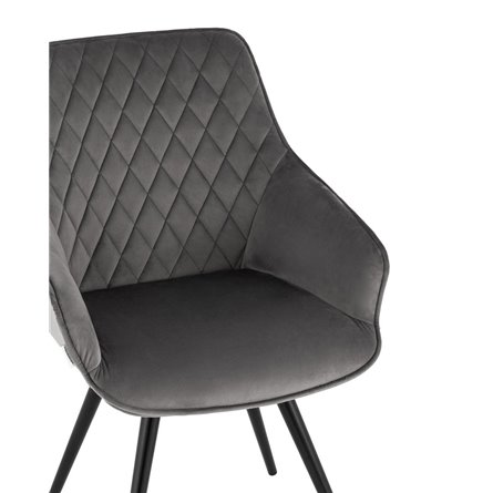 вращающийся Сеул велюр темно-серый