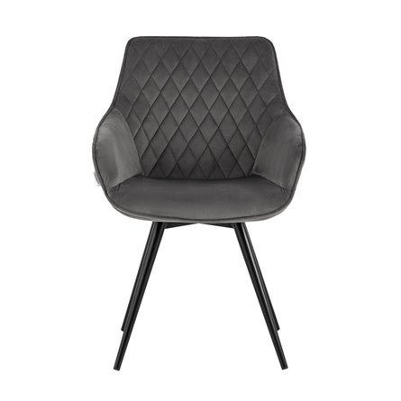 вращающийся Сеул велюр темно-серый