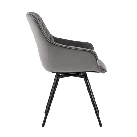 вращающийся Сеул велюр темно-серый