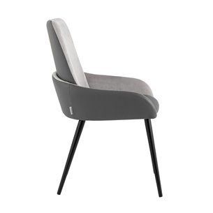 Мюнхен экокожа серая велюр серый