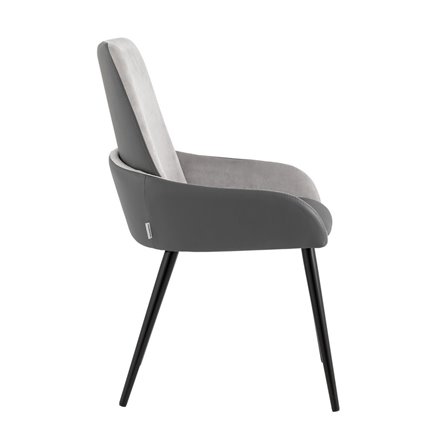 Мюнхен экокожа серая велюр серый