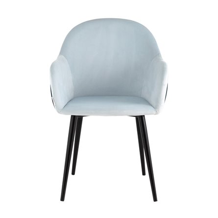 Новел велюр светло-голубой с синей спинкой