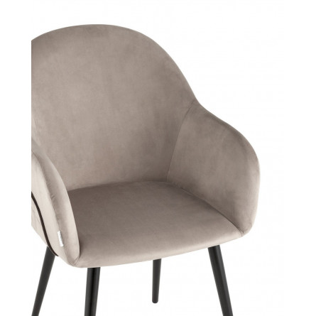 Новел велюр серо-коричневый