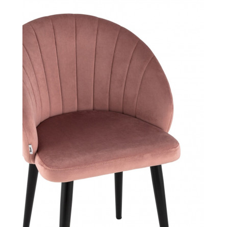 с подлокотниками Брюссель велюр пыльно-розовый