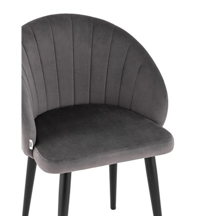 с подлокотниками Брюссель велюр тёмно-серый