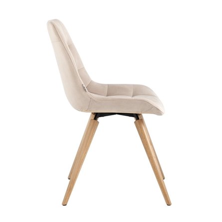 Флекс на деревянных ножках велюр бежевый