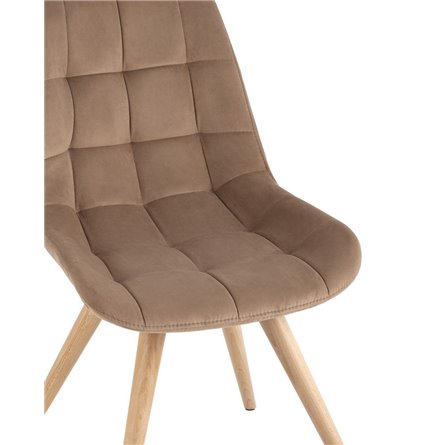 Флекс на деревянных ножках велюр капучино