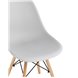 Eames Style DSW светло-серый, литой полипропилен, стальной каркас, натуральный массив бука Eames Style DSW светло-серый, литой полипропилен, стальной каркас, натуральный массив бука