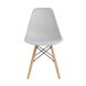 Eames Style DSW светло-серый, литой полипропилен, стальной каркас, натуральный массив бука Eames Style DSW светло-серый, литой полипропилен, стальной каркас, натуральный массив бука