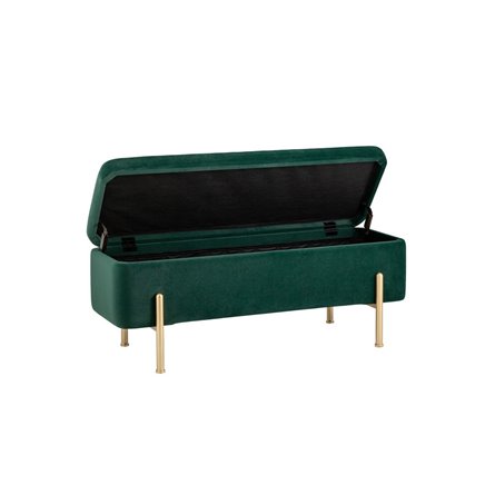 Болейн с ящиком велюр зеленый