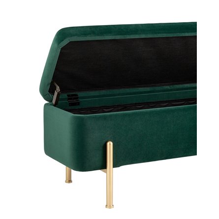 Болейн с ящиком велюр зеленый