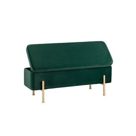 Болейн с ящиком велюр зеленый