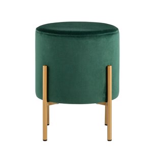 Кейси велюр зелёный ножки золото