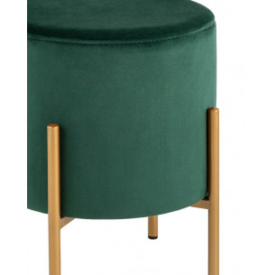 Кейси велюр зелёный ножки золото