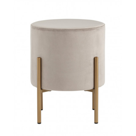 Кейси велюр серо-бежевый ножки золото