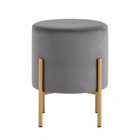 Кейси велюр серый ножки золото