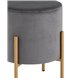 Кейси велюр серый ножки золото Кейси велюр серый ножки золото