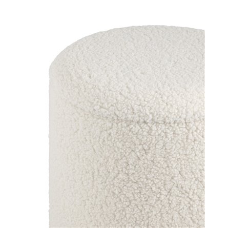 Пуф с ящиком Долли S тедди белый