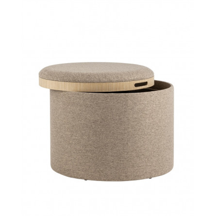с ящиком Хюгге L рогожка бежевый двухсторонняя крышка