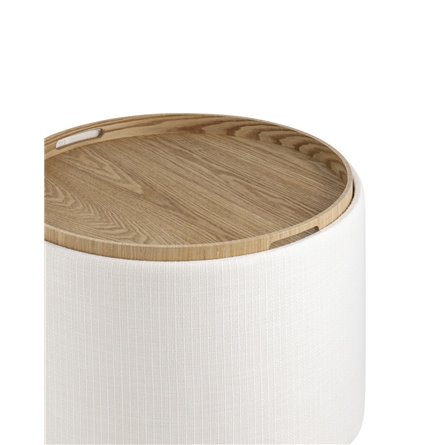 с ящиком Хюгге L рогожка белый двухсторонняя крышка