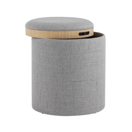 с ящиком Хюгге S рогожка серый двухсторонняя крышка