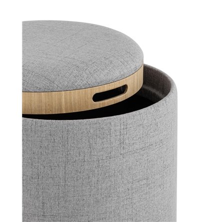 с ящиком Хюгге S рогожка серый двухсторонняя крышка