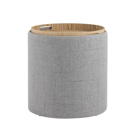 с ящиком Хюгге S рогожка серый двухсторонняя крышка