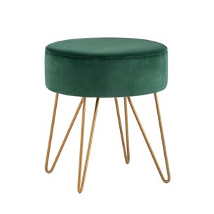 Спейси велюр зелёный ножки золото