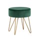 Спейси велюр зелёный ножки золото
