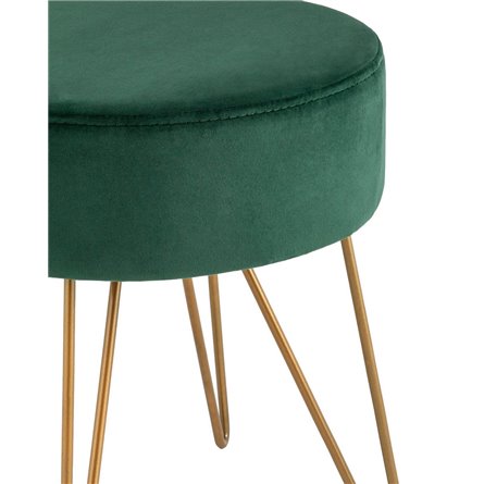 Спейси велюр зелёный ножки золото