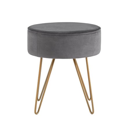 Спейси велюр серый ножки золото