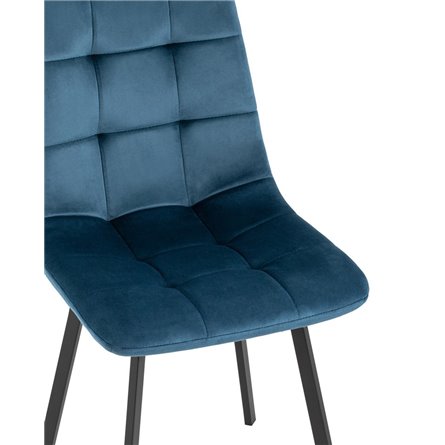 Chilly велюр сине-зеленый ножки металлические плоской формы