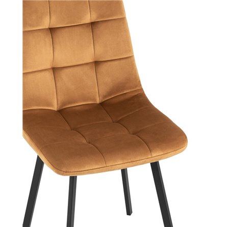 Chilly велюр терракотовый ножки металлические плоской формы