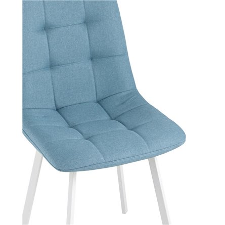 Chilly рогожка голубой ножки белые