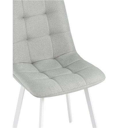 Chilly рогожка светло-серый ножки белые