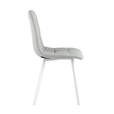 Chilly рогожка светло-серый ножки белые