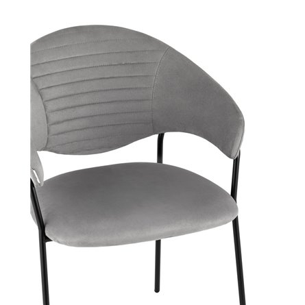 Алексис искусственная замша серый