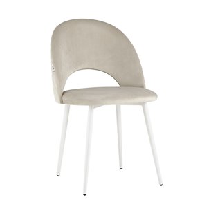 Меган NEW велюр с ромбами бежевый белые ножки