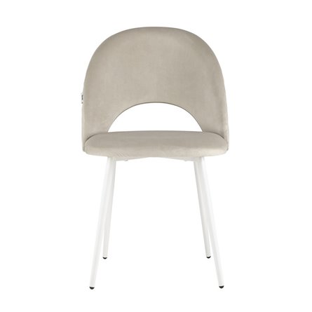 Меган NEW велюр с ромбами бежевый белые ножки