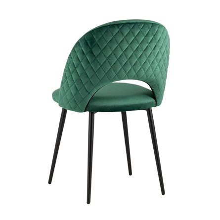 Меган NEW велюр с ромбами зелёный