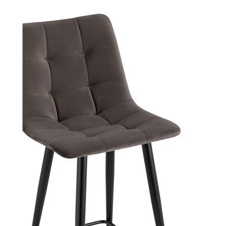 Джанго велюр пепельно-серый высота сиденья 60 см