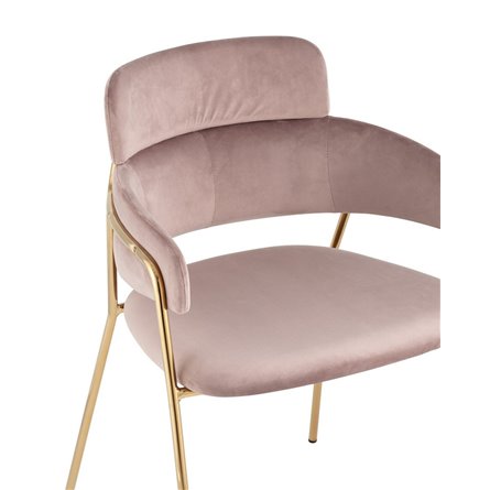 Полин велюр розовый