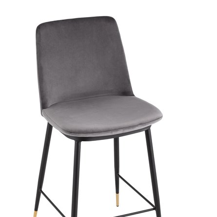 Мелисса велюр темно-серый