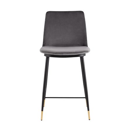 Мелисса велюр темно-серый