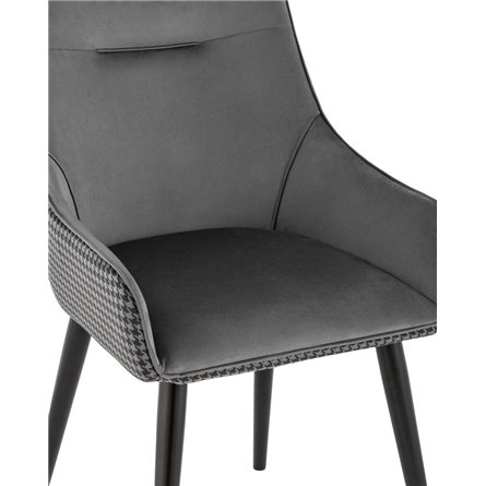 Джоан велюр серый гусиная лапка