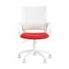 TopChairs ST-BASIC-W красная ткань крестовина белый пластик TopChairs ST-BASIC-W красная ткань крестовина белый пластик